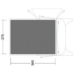 Outwell Footprint Blossburg 380 - Zeltunterlage 3 Outwell Footprint Blossburg 380 - Zeltunterlage -Outwell Verkaufs-Shop outwell footprint blossburg 380 zeltunterlage detail 2