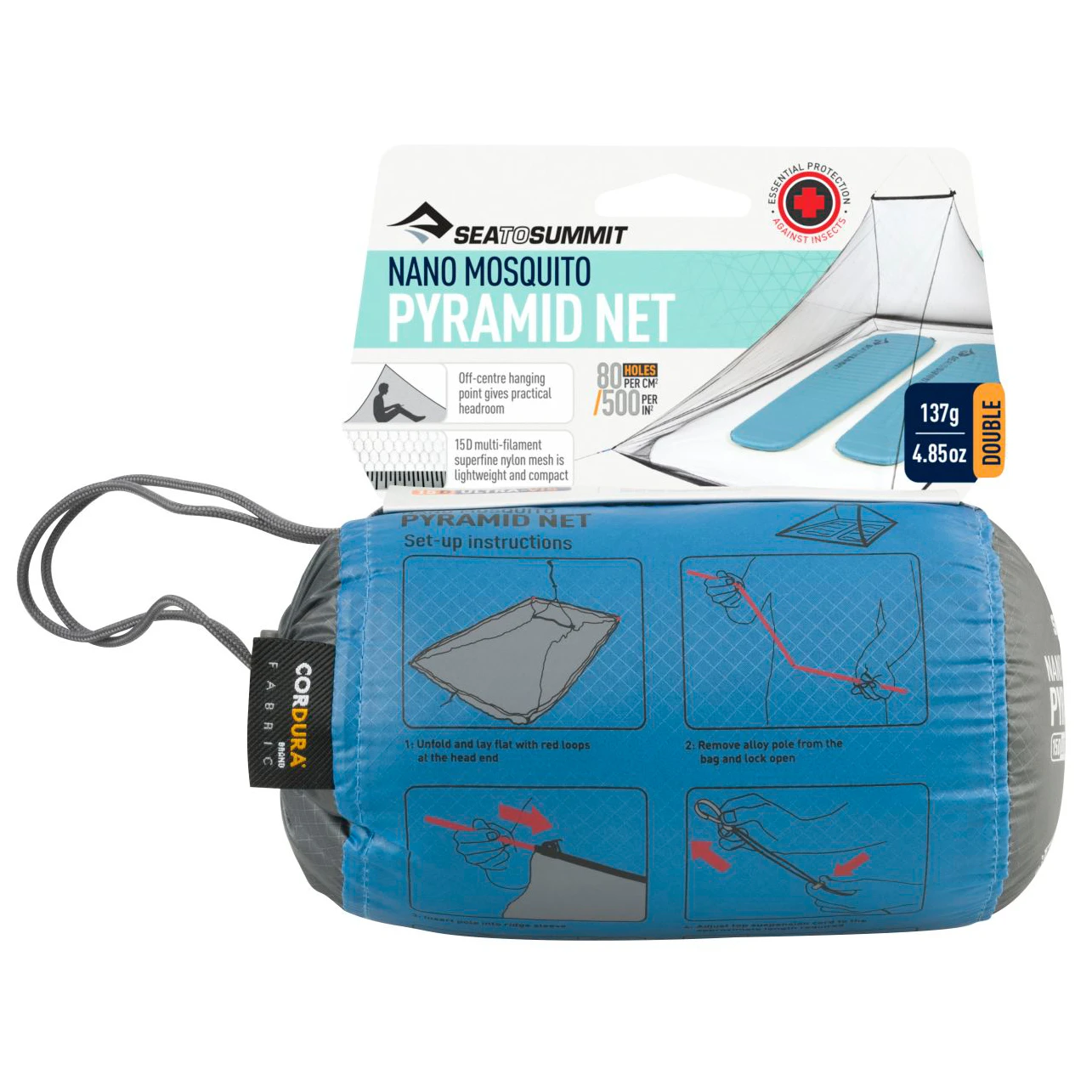 Sea To Summit Nano Mosquito Pyramid Net - Moskitonetz 2 Sea To Summit Nano Mosquito Pyramid Net - Moskitonetz – Bild 2