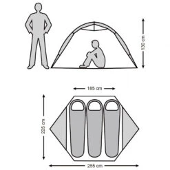 Stoic Njavve 3P Tent - 3-Personen Zelt -Outwell Verkaufs-Shop stoic njavve 3p tent 3 personen zelt detail 11