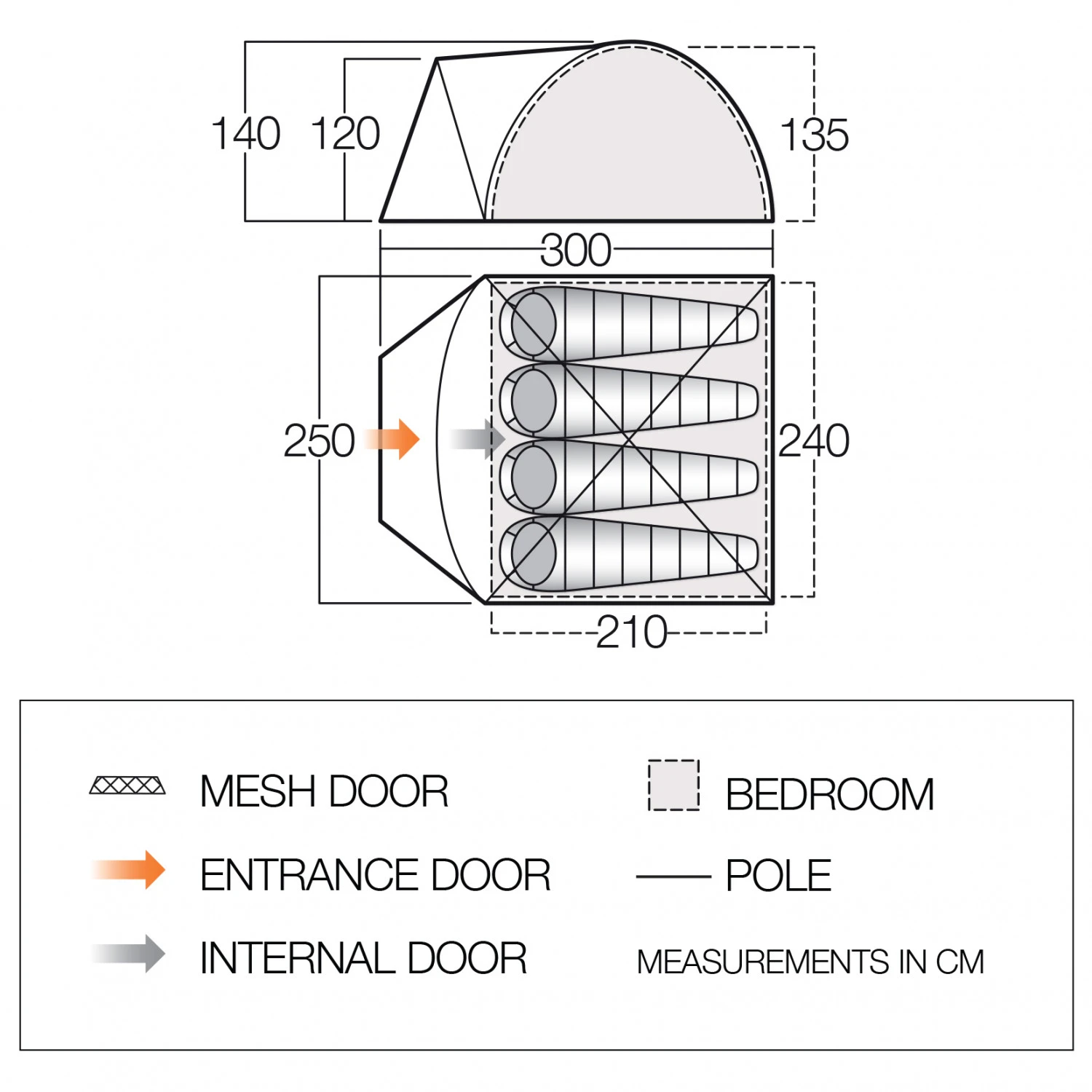 Vango Tay 400 - 4-Personen Zelt 2 Vango Tay 400 - 4-Personen Zelt – Bild 2
