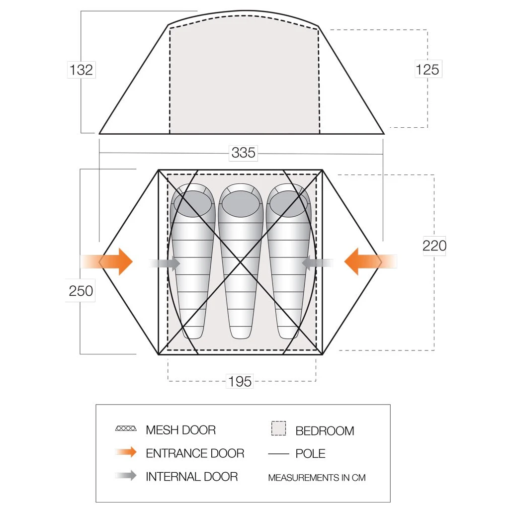Vango Tryfan 300 - 3-Personen Zelt 7 Vango Tryfan 300 - 3-Personen Zelt – Bild 7